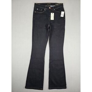 Nanette Lepore Belle High Rise Bootcut Size 4 28x32 Dark Wash Stretch Denim NWT‎